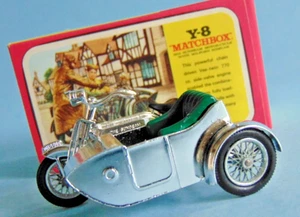 Complete mint boxed Models Of Yesteryear Y-8 chrome 1914 SUNBEAM MOTOR-CYCLE - Picture 1 of 24