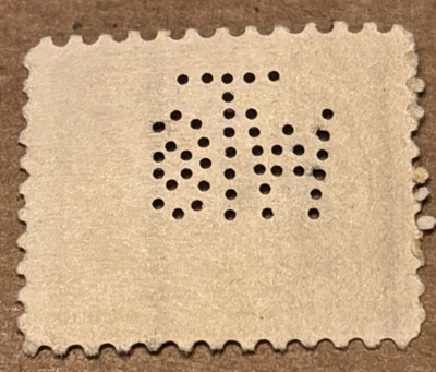 MILWAUKEE WIS PERFIN PRECANCEL TYPE61 WTC(o) W196 WISCONSIN TELE PHONE CO PBA Foto 1 de 2