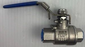 1/4 in. Female NP! Threaded - 1000 PSI 2-Piece Full Port 316 SS Ball Valve - Picture 1 of 4