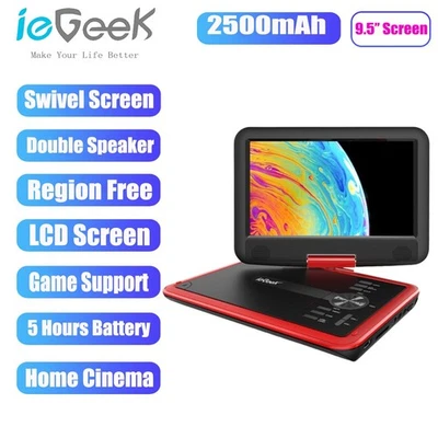 ieGeek 11.5" Portable DVD Player for Kids and Car,Support Sync TV/USB/SD Card - Image 1 of 4