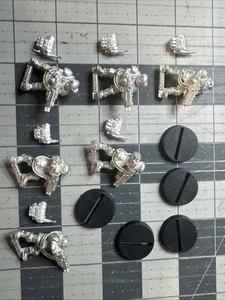 Warhammer 40k: Kasrkin Storm Trooper 6x Double Lascannon Kitbash OOP Metal - Picture 1 of 4