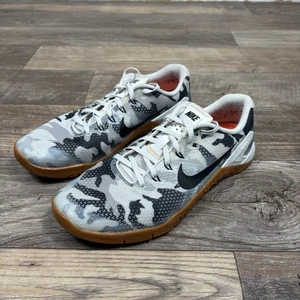Nike Metcon 4 Herren Größe 10,5 weiß schwarz Tarnmuster sportliche Trainingsschuhe Turnschuhe - Bild 1 von 14