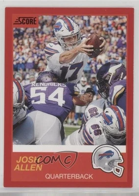 2019 Score Red Josh Allen #122 - Image 1 of 2