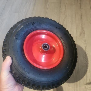 13 Zoll Doppellager Schwerlast Schubkarre Metallrad Reifen 4,00-6 12 mm Bohrung  - Bild 1 von 2