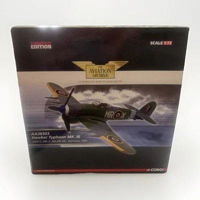 Corgi AA36503 Hawker Typhoon Mk. IBSW417 MR-X No.245 Squadron Germany 1945 Open - Image 1 of 4