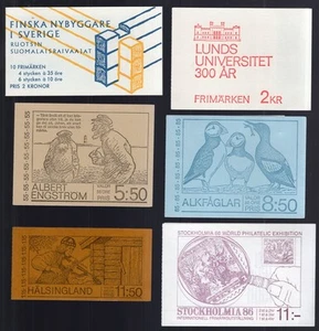 Sweden 1967-1986, 6 Different Complete Booklets MNH - Bild 1 von 1