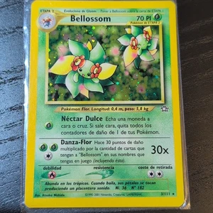 2001 Pokemon (SPANISH) Unlimited Neo Genesis Bellossom Holo 3/111 Rare - Picture 1 of 9