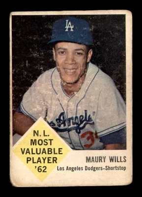 Fleer #43 1963 Maury Wills RC bueno X3100835 Foto 1 de 2
