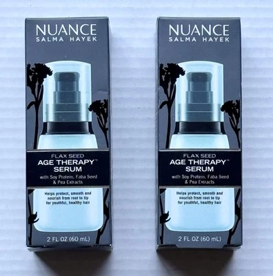 New 2 Pack Of Nuance Salma Hayek Flax Seed Age Therapy Serum 2 oz - Image 1 of 3
