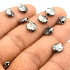 25 Pcs 6X3mm Bali Spacer Bead Black Gold Plated Jewelry Making bead - Picture 1 of 4