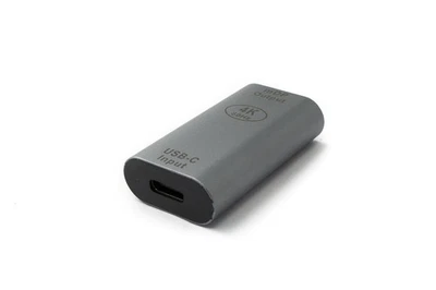 DisplayPort Adapter Mini DP Female to USB 3.1 Type C Female 4K Cable in Gray - Image 1 of 4