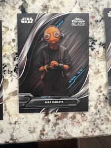 Tarjeta de Star Wars 2024 Topps cromada negra Maz Kanata #48 - Imagen 1 de 1