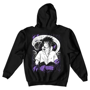 Sasuke Uchiha Hoodie Naruto Jiraya Hinata Itachi Horror  Back Hoodie All Size - Picture 1 of 6