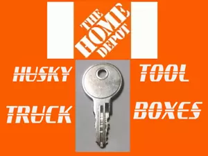 HD05 HD5 Key Replacement Home Depot Husky Truck Tool Box ONE KEY GET LOST KEYS! - Picture 1 of 1