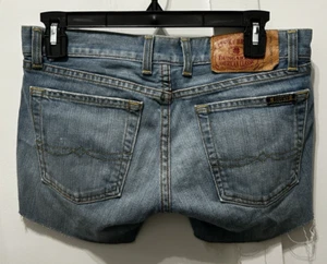 Pantalones Cortos De Colección Años 90 Lucky Brand Azul Denim Lil Maggie Tiro Bajo Corte Talla 2/26 EE. UU. - Imagen 1 de 12