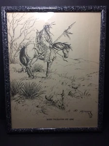 Mary Selfridge, Signed Black & White Illustration 15” x 21” - Bild 1 von 4