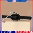 Wrist Forearm Roller Workout Bar Portable Fitness Equipment (Black Roll Rope)