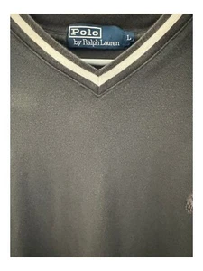 Polo By Ralph Lauren V- Neck, Gray Pony, SS ,Size Large - Picture 1 of 7