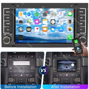 7" For VW Touareg 2004-2011 Carplay Android 13 Car Stereo Radio GPS Navi Wifi BT - Picture 1 of 15