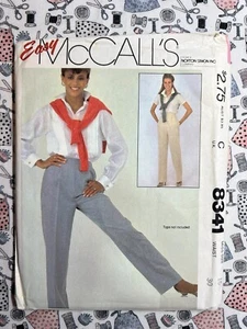 McCall's Sewing Pattern 8341 Misses Pants Size 16 Waist 30 FF UNCUT - Picture 1 of 2