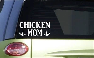 Chicken Mom *H801* 8 inch Sticker decal eggs incubator feeder waterer laying box - Picture 1 of 1