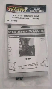 Team Associated AE #81416 RC8T3.1 FT Arm Stiffeners, Front Lower, Carbon Fiber - Picture 1 of 2