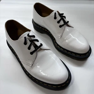 Dr. Doc Martens Shoes Women’s 6 White Leather Lamper Oxford 26754 AW004 Loafers - Picture 1 of 14