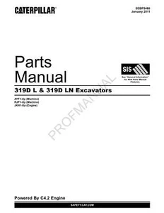 Caterpillar Cat 319D L 319D LN Excavadora Piezas Catálogo Manual SEBP5466 - Imagen 1 de 1
