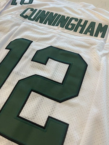 Philadelphia Eagles #12 R. CUNNINGHAM w/J.Brown Memorial Jersey Size Men Large Cover