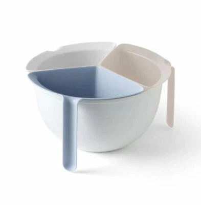 Conjunto de coador Chef’n 3 em 1, filtros empilháveis de aninhamento e tigela de preparação - Imagem 1 de 4