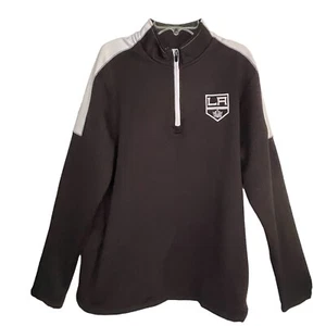 NHL Los Angeles Kings 1/4 Cremallera M Suéter Pullover Chaqueta de Pista Para Hombre Mediano - Imagen 1 de 5
