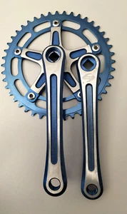 TAKAGI TOURNEY 170 CRANKS vintage old School BLUE - Foto 1 di 20