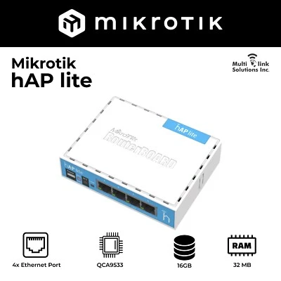 MikroTik RB941-2nD RouterBoard hAP lite 2.4GHz home Access Point lite - Image 1 of 2
