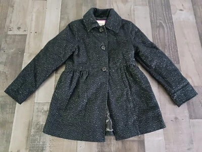 Girls Cherokee Coat Collared Sparkles Glitter Bling Navy Blue Jacket Size LARGE - Image 1 of 4