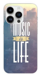 Coque en silicone imprimée compatible Apple iPhone 14 Pro Music is life - Picture 1 of 3