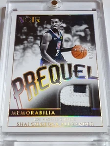 2023 Noir Shai Gilgeous-Alexander #PATCH PRIME /25 2 Color Game Worn Jersey - Picture 1 of 4