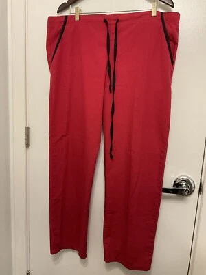 Scrub Dudz University Of Alabama Crimson Tide Flat Front Scrub Pants. Women’s M - Image 1 of 4