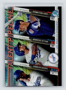 2017 Bowman #TP-LAD Alvarez Calhoun Bellinger Mojo Talent Pipeline NM Dodgers 
