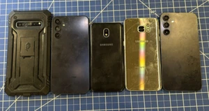 Lot of 5 Miscellaneous Samsung - *AS-IS FOR SALVAGE/PARTS/DISASSEMBLY* - Photo 1 sur 6