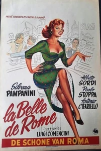 LA BELLA DI ROMA - LA BELLE DE ROME - PAMPANINI - ORIGINAL BELGIAN MOVIE POSTER - Photo 1/1