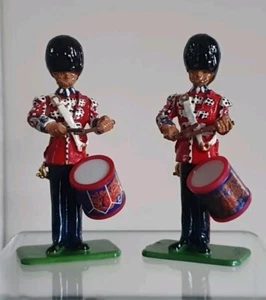 W BRITAIN 40211 SPECIAL COLLECTOR ED  SCOTS GUARDS DRUMMERS 2 FIGURE SET NEW MIB - Picture 1 of 17