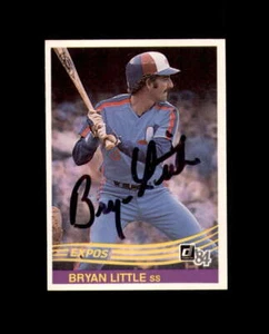 Bryan Little Signed 1984 Donruss Montreal Expos Autograph - Picture 1 of 2
