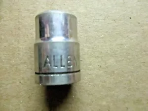 Allenite Japan 6-Pt Point 3/8" Drive, 7/16" in Inch, SAE Socket Chrome Vintage - Picture 1 of 5