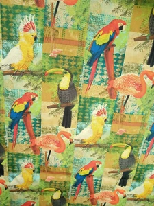 David Textiles Phoenix Creative 16" x 17" Birds 100% Cotton - Picture 1 of 1