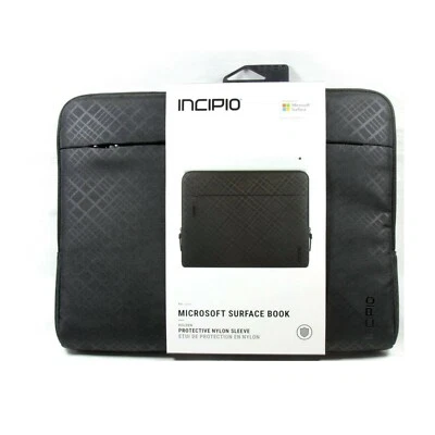 INCIPIO BAG SLEEVE FOR MICROSOFT SURFACE BOOK HOLDEN NYLON BLK NEW MSB-100-BLK - Image 1 of 2