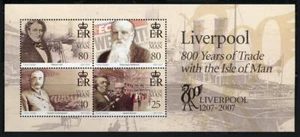 Isle of Man: 2007 800 Years of Trade with Liverpool Souvenir Sheet (1214) MNH - Picture 1 of 1