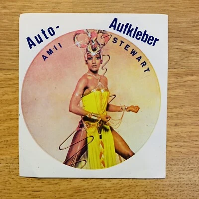 AMII STEWART Sticker Singer Songwriter Music Vintage Knock On Wood Germany Car - Image 1 of 4