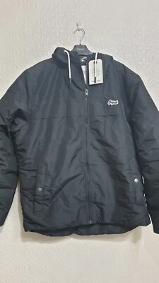 Mens Jack & Jones Black Hooded Parka Size: XL BNWT - Image 1 of 4