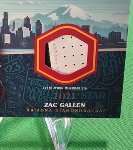 2023 Topps Update Zac Gallen All Star Stitches RED #24/25