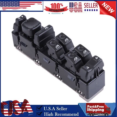 Left Master Power Window Switch For Chevrolet Avalanche 1500 2003-2006 GMC Yukon Foto 1 de 4